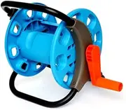 LOORGVEL Portable 25m Water Hose Reel Cart Pe Aluminum Construction 42x30cm Easy to Rotate for Tidy Storage for Garden