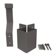Veranda Deck Railings Aluminum Rail Fascia Mount Out Corner Bracket MZ Sturdy
