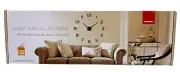 NWOT/NIB VANGOLD DIY FRAMELESS WALL CLOCK - Model HG-014 - BK - BLACK