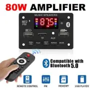 Bluetooth 5.0 MP3 Decoder Board, 2x40W Amp, FM Radio, USB/TF/AUX Support
