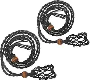 [HOODANCOS] Cotton Crystal Necklace Cord Mesh Pendant Holder Adjustable Pouch for Diy Jewelry Making