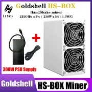 New Goldshell HS-Box WiFi Miner Handshake Crypto ASIC 235GH/s 230W With 300W PSU