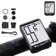 Bike Computer LED Digital Display Wireless Sensor Speed Accurate Data Recorder