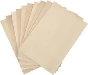 BEBEMOKO Natural Basswood Laminate 10 Sheets Unfinished Craft Boards Plywood Sheet for Pyrography