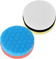 MOLUCKFU 5pcs Car Polishing Pads Set Foam Applicator Sponges for Auto Detailing Interchangeable Reusable Compatibility Color Coded Buffing Pads for Enhanced Polishing Performance