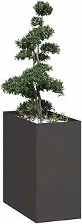 Raised Garden Bed, Elevated Planter Box Plant Container Black 40x80x80 cm Steel