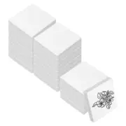 24Pcs 2X2" Rubber Carving Blocks, Soft Linoleum Art Carving Block, White