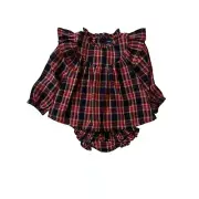 Old Navy Baby Girl 2-Piece Set - Red Long-Sleeve Top & Bloomer Shorts, 6-12 M