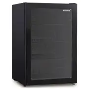 Husky 130L Glass Door Bar Fridge in Black HUS130CNBLK
