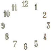 Carbatec Clock Number Set - Arabic - Gold 1/2"