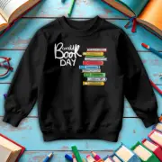 Boys Girls Stacked World Book Day Sweatshirts Jumper Costume Outfits Apparel#WBD