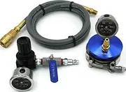 Duramax 6.6L Premium Turbo Boost Leak Tester - Pressure Test to 60 PSI - Billet End Cap w/60 PSI Boost Gauge, Fix P0299 Code Restore Torque! (with 150 PSI Regulator)