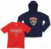 OuterStuff NHL Youth Florida Panthers Team Performance Hoodie and Tee Combo Set