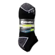 AND1® Men's Pro Platinum LOW CUT Socks 6-Pack " FRESH~HIGH PERFORMANCE " A1NS06