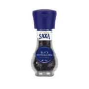 Saxa Gourmet Grinder Black Peppercorns - 45g