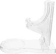 Garneck Tiered Serving Tray Plate Stand Plastic Cup and Plate Holder for Display and Storage