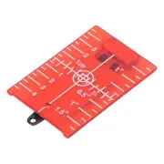 Leveling Target Magnetic Floor Target Card Plate W/Inch Metric Scale Red
