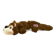 Kong Scrunch Knot Squirrel Small-Large Plush Dog Toy Scrunches Stuffing Free Pet