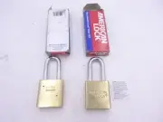 2 Pack American Lock Padlock IC Core Brass 2" Wide Solid