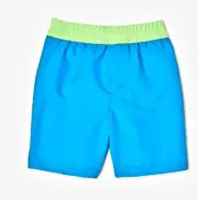 Wonder Nation Solid Blue Boy's Swim Shorts Trunks Size 2T NWT