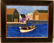 Provincetown-The Last Catch,Original Painting, Listed,Award winning Cape Cod Art