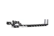 1:50 7x8 Steerable Trailer -- Gunmetal Grey -- Drake Truck ZT09077