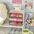 Drawer Type Supplies Debris Storage Rack Cute Stationery Storage Box Bedroom