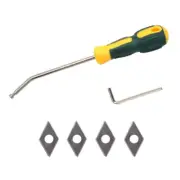 Alloy Steel Tile Grout Remover Sturdy Angled Grout Scraping Rake Tool
