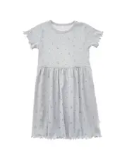 Pouf Baby Floral Dress 12 Blue