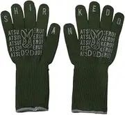 [DOD] Camp Glove - Up to 900°F Heat Resistant Gloves for Cooking - BBQ, Grill, Fire Safety Gloves for Men & Women - Heat Proof for Baking, Grilling, Fireplace, and Outdoor