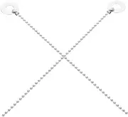 ERINGOGO 2pcs Cymbal Sustain Chain for Drum Kit Cymbal Attachment Sound Duration and Resonance Easy to Install and Use for Rides and Crashes