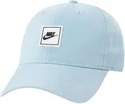 [Nike] Little Boys Futura Patch Curve Brim Adjustable Hat (B(8A3014-U5V)/W, 4-7 Years), B(8a3014-u5v)/W, 4-7 Years