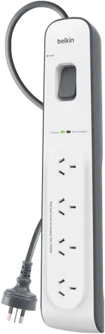 Belkin 4 Port Surge Protector (2M Cord)