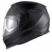 Y.100 Pure Black Matt Full Face Helmet