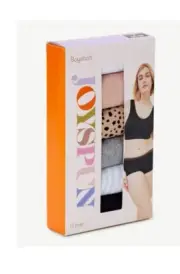 Joyspun Women's Panties Medium (8-10) Seamless Boyshort Mixed print