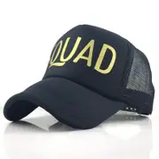 Black SQUAD Snapback Mesh Trucker Hat