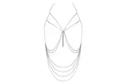 MUSE PH001SIL - Silver Chain Body Harness for Glamorous and Sensual Decolletage Pleasure