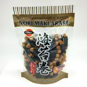 J-Basket Nori Maki Arare, Rice Crackers Wrapped In Seaweed - Gluten Free 5oz