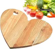 Heart Shaped Cutting Board, Wooden Cutting Board, Decorative Serving Platter, Charcuterie Board, Wooden Bread Board, Heart Shaped Wooden Board, Cheese And Meat Platter, Serving Tray For Cheese, Wooden
