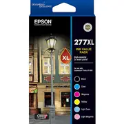 Epson 277Xl Ink Cartridge High Yield Value Pack Black/Cyan/Magenta/Yellow/Lgt Cyan/Lgt Magenta