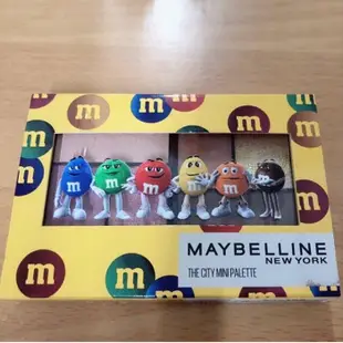媚比琳Maybelline六色眼影盤。聯名款大地色六色粉棕色/帶細珠光，全新有盒