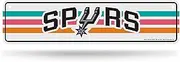 Rico Industries NBA Basketball San Antonio Spurs 2021-22 City Edition Mixtape Metal Street Sign 4" x 15" Home Décor - Bedroom - Office - Man Cave