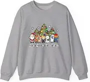 [VidiAmazing] Christmas Santa Friends Reindeer Snowman Family Xmas Holiday ds004 T-Shirt