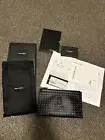 YSL Saint Laurent Bill Wallet Pouch Black Leather