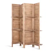 Artiss 4 Panel Room Divider Screen Oak