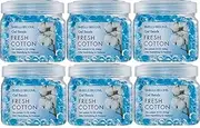 (6 Pack, Blue) - Smells BEGONE Odour Eliminator Gel Beads - Air Freshener - Fresh Cotton Scent (6 Pack)