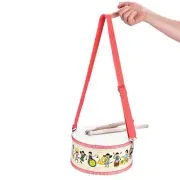 Mini Wooden Handheld Hand Drum Musical Percussion Instrument Child Toy Gift