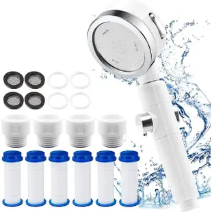 【Vitaway】森林SPA活水沐浴器 活性碳 除氯 過濾器x1+替換濾心x3-省水大賞(+日本進口省水蓮蓬頭+6濾心)