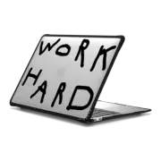 MacBook Air 13-inch (M1 / Intel) Impact Case WORK HARD BLACK