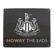 Newcastle United FC Howay The Lads Tunnel Sign Black/White One Size